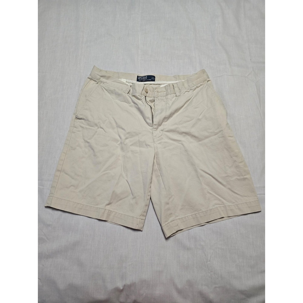 Polo Ralph Lauren Shorts Mens 33 Classic Fit Flat Front Chino Casual Summer